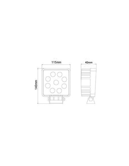 |AutoNeo.roProiector cu LED din metal patrat 27W 10/30V Kamar