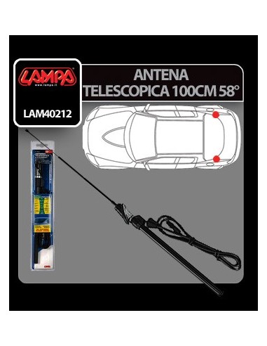 |AutoNeo.roAntena telescopica Lampa - 100cm - 58°