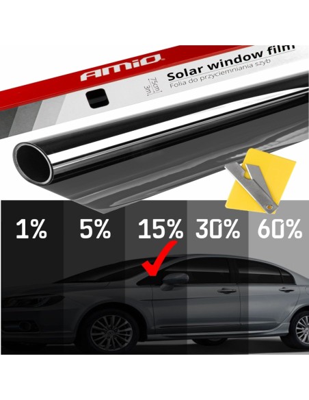 |AutoNeo.roFolie fumurie pentru geamuri Dark Black 0.75 x 3m (15%)