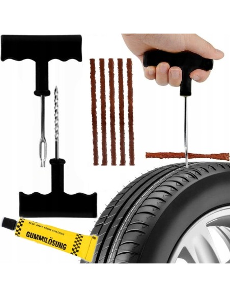 Kit de reparare pana anvelope, 8 piese