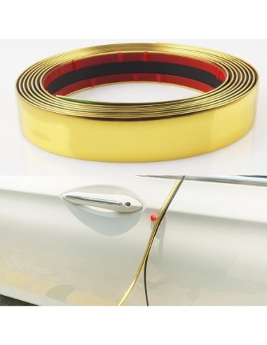 Rola Ornament autoadeziv, 4mm x 15m, culoare Crom GOLD