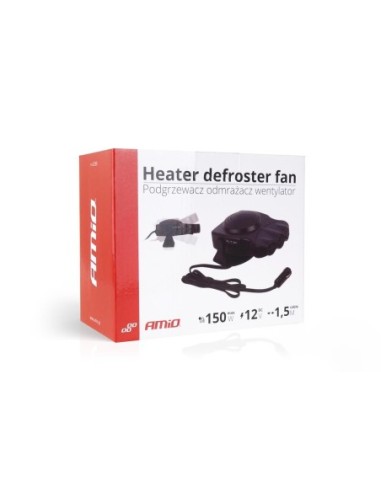 |AutoNeo.roAeroterma Auto 2in1, Ventilate, Incalzire Rapida si Dezghetare Geamuri, 12V, Putere 150W, cu mufa de bricheta