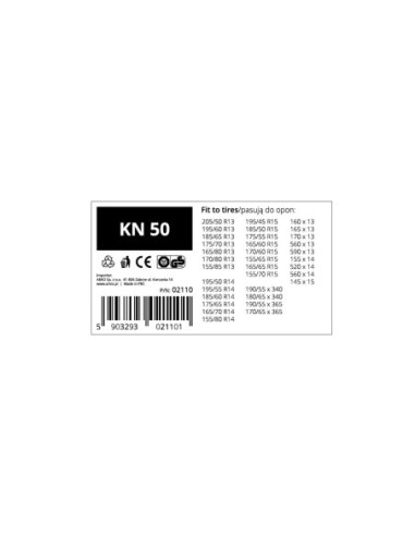 |AutoNeo.roSet 2 Lanturi de Zapada pentru autoturisme cu zale de 12mm, KN-50