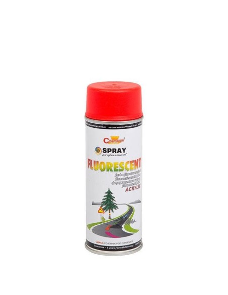 Spray Vopsea Fluorescent 400ml Rosu Champion Color