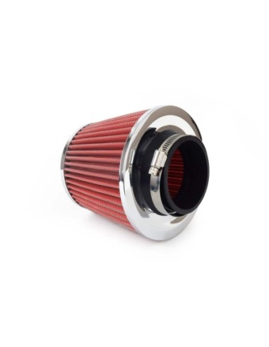|AutoNeo.roFiltru de aer conic rosu + chrome  cu 3 adaptoare