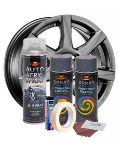 |AutoNeo.roKit complet reparatie si vopsire jante culoare Gri Inchis, V2