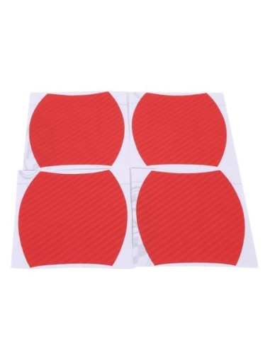 |AutoNeo.roSet 4 bucati protectie zgarieturi manere usa din autocolant carbon 3D Rosu