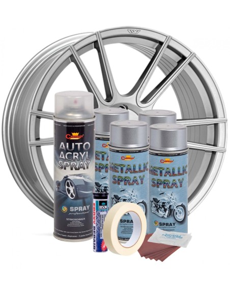 |AutoNeo.roKit complet reparatie si vopsire jante culoare Argintiu Metalizat, V4