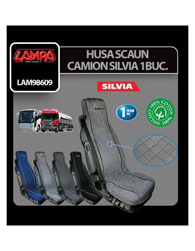 |AutoNeo.roHusa scaun camion Silvia bumbac 1buc - Gri
