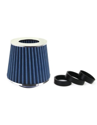 Filtru de aer conic albastru cu 3 adaptoare