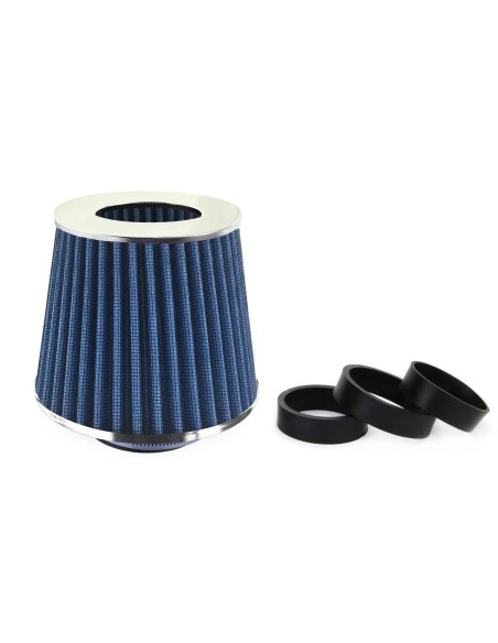 Filtru de aer conic albastru cu 3 adaptoare