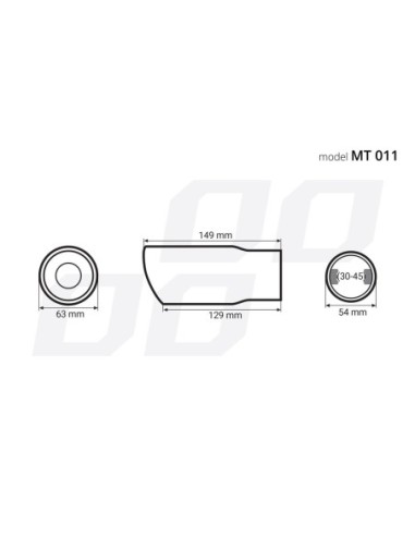 |AutoNeo.roOrnament toba esapament din otel inoxidabil MT 011