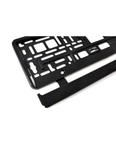Suport numar inmatriculare negru 52.3 x 11cm