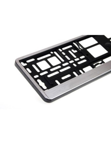 Suport numar inmatriculare aluminiu polisat