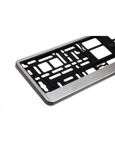 Suport numar inmatriculare aluminiu polisat