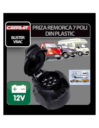 |AutoNeo.roPriza remorca plastic 7 poli Carpoint 12V - Blister
