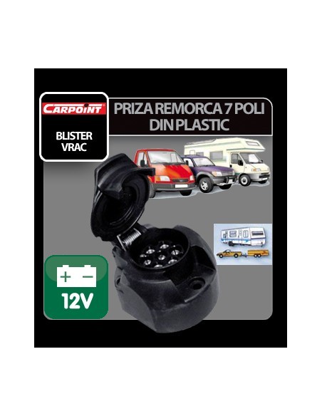 |AutoNeo.roPriza remorca plastic 7 poli Carpoint 12V - Blister