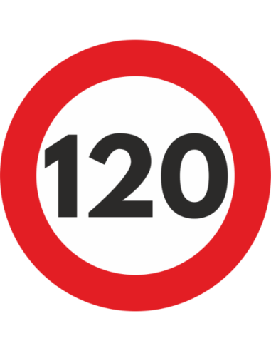 Autocolant Sticker "Limita Viteza" Reflectorizant - 120km/h