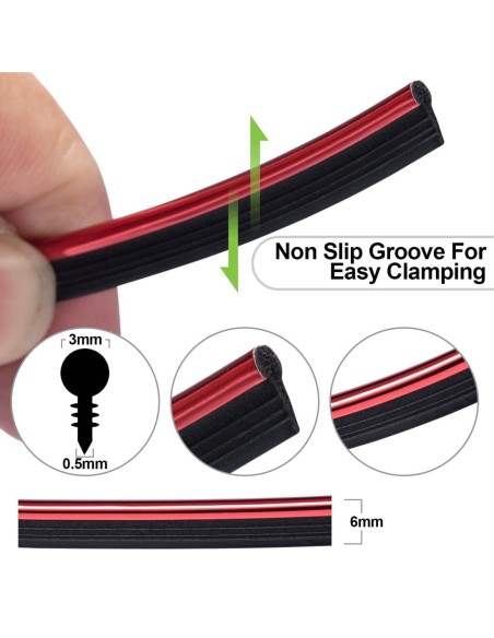 |AutoNeo.roBanda decor interior crom TUNING, 5m, ARGINTIU
