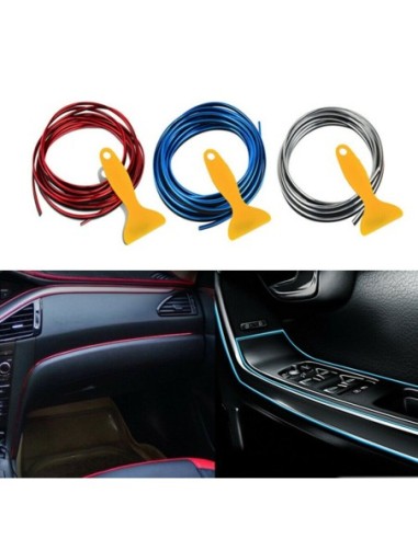 |AutoNeo.roBanda decor interior crom TUNING, 5m, ARGINTIU