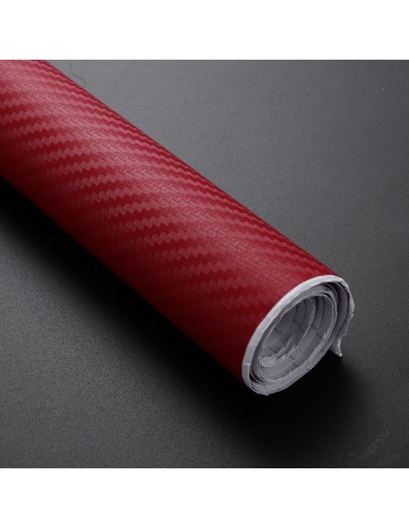 Folie colantare auto Carbon 3D - Rosu (3m x 1,27m)