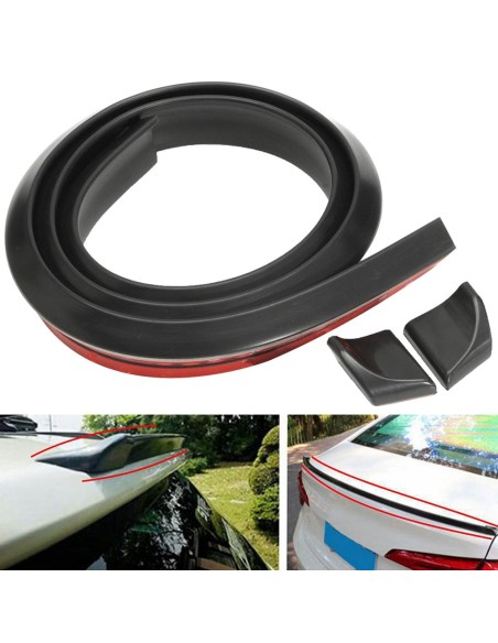 Eleron din cauciuc tip M NEGRU 1,5m x 3.5cm