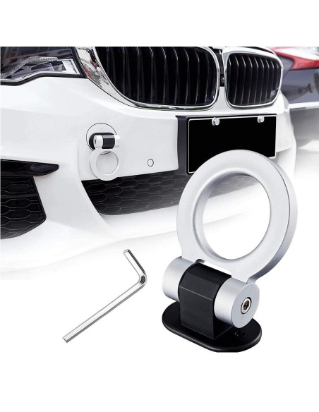 Ornament carlig remorcare RACING SPORT - ARGINTIU