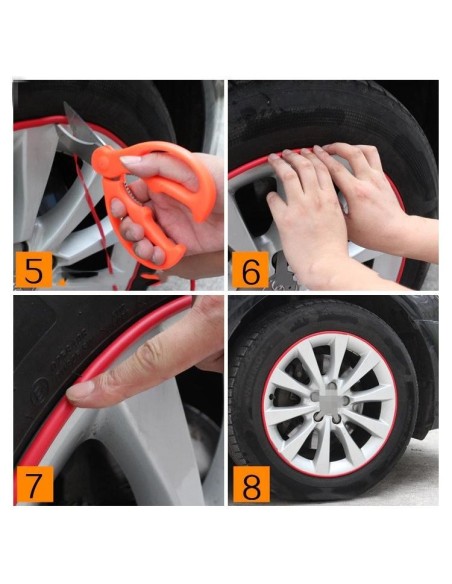 |AutoNeo.roInele de protectie si decor jante, adezive, din plastic flexibil - NEGRU