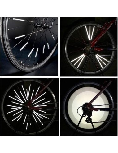 |AutoNeo.roSet 12 ornamente din material reflectorizant pentru spite bicicleta, culoare gri - argintiu