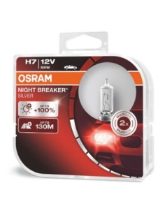 Set 2 becuri cu halogen H7 12V NIGHT BREAKER SILVER + 100%