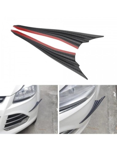 |AutoNeo.roSet 2 aripioare ornamentale bara tuning, model SHARK, finisaj Carbon