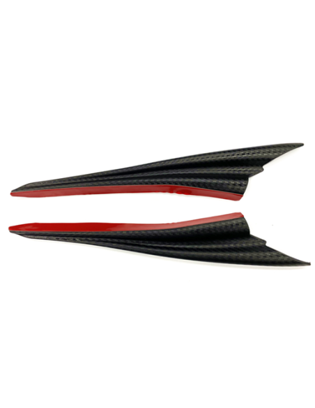 |AutoNeo.roSet 2 aripioare ornamentale bara tuning, model SHARK, finisaj Carbon