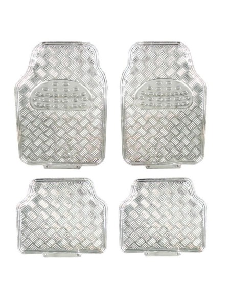 Covorase Auto Universale, model Diamond, culoare Crom Argintiu