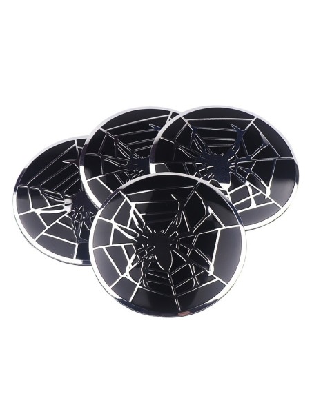 |AutoNeo.roSet 4 buc. ornament central janta, model "Spider", diametru 5cm