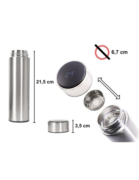 |AutoNeo.roRecipient Termos SMART CUP LED, 500ml, cu afisaj temperatura