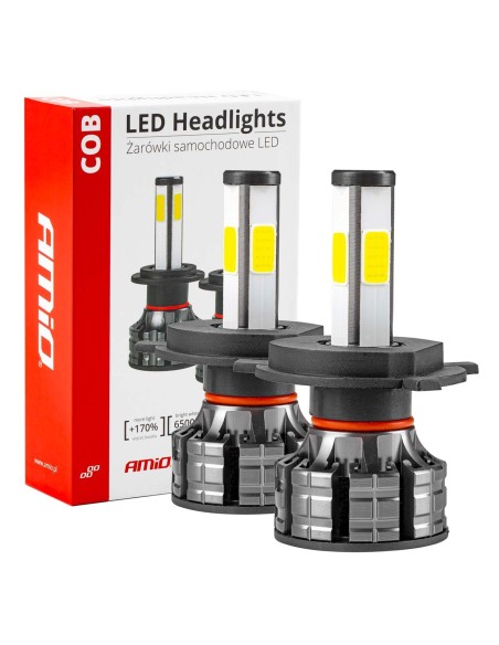 Instalatie LED COB 2Side AMiO, compatibil H4