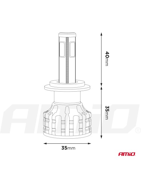|AutoNeo.roInstalatie LED COB 2Side AMiO, compatibil H4
