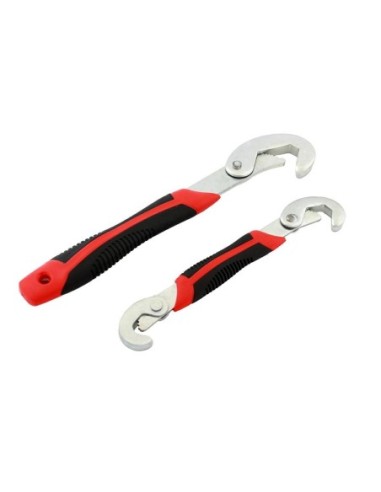 Set 2 chei universale multifunctionale de tip "carlig", din metal rezistent, 9-32mm, AVX-AG476A