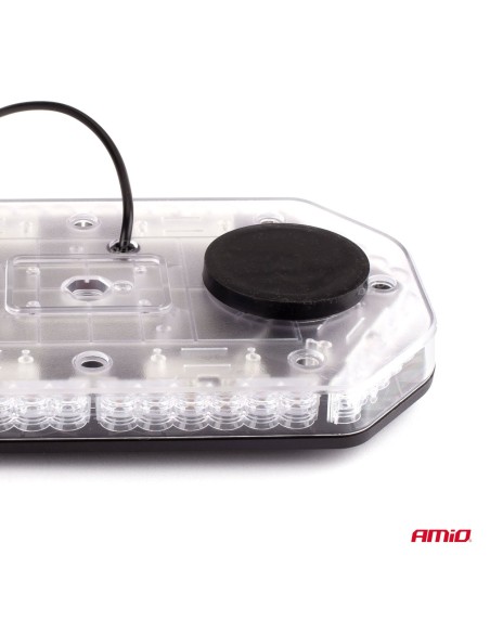 |AutoNeo.roRampa luminoasa girofar, culoare Orange, alimentare 12/24V, 48 LED-uri, protectie IP56, montaj cu magnet