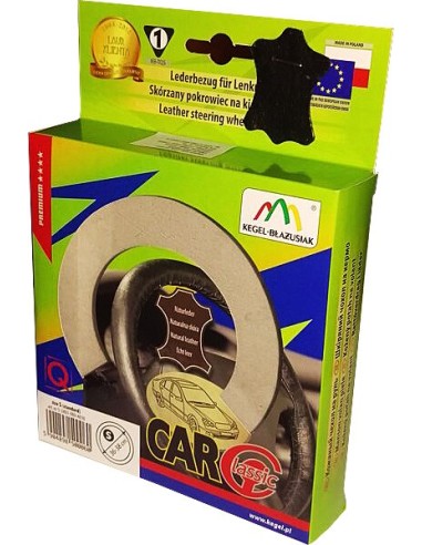 |AutoNeo.roManson volan piele Classic - Kegel - S - Ø 36-38cm - Negru