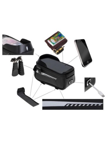 |AutoNeo.roSuport Telefon IMPERMEABIL tip Geanta, montaj pe Motocicleta sau Bicicleta