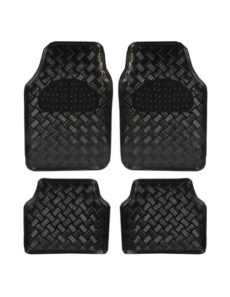 Covorase Auto Universale, model Diamond, culoare Crom Negru