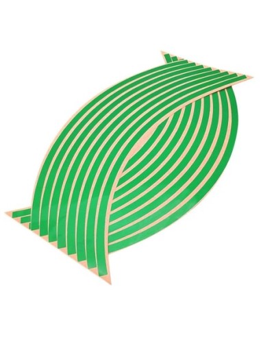 |AutoNeo.roSet 16 ornamente Reflectorizante pentru jante auto, moto, culoare Verde
