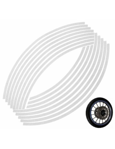 |AutoNeo.roSet 16 ornamente Reflectorizante pentru jante auto, moto, culoare Argintiu