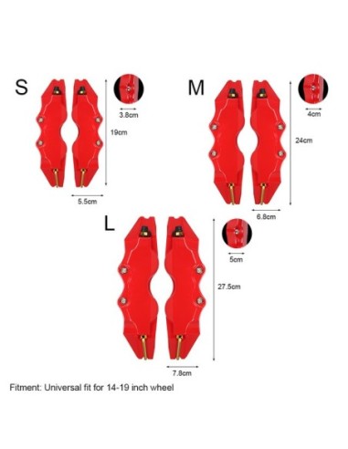 |AutoNeo.roSet 2 ornamente pentru etrieri, marime L, culoare Rosie
