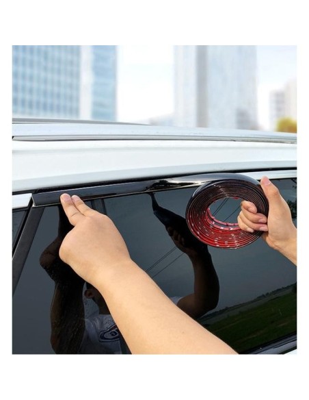 Rola Ornament autoadeziv, 12mm x 15m, culoare Negru Lucios