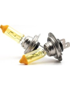 Set 2 becuri H7 pentru proiectoare de ceata, culoare galbena, 12V, 55W 2