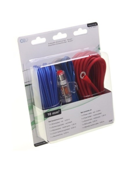 Kit cabluri pentru instalare amplificator auto, grosime 10mm²