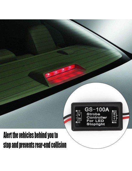Modul Strobo Flash pentru lampa Stop Frana, alimentare 12V - 24V, auto, moto, camion