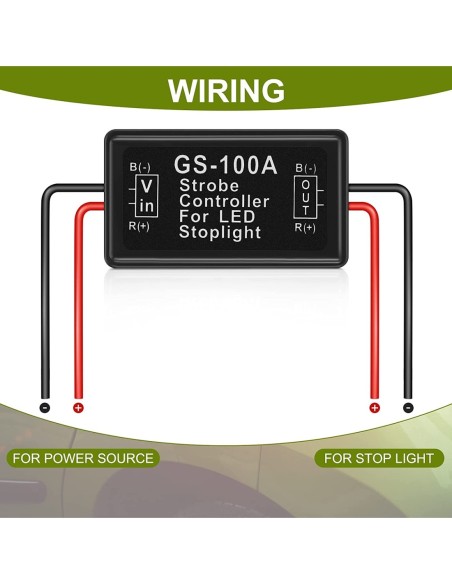 |AutoNeo.roModul Strobo Flash pentru lampa Stop Frana, alimentare 12V - 24V, auto, moto, camion